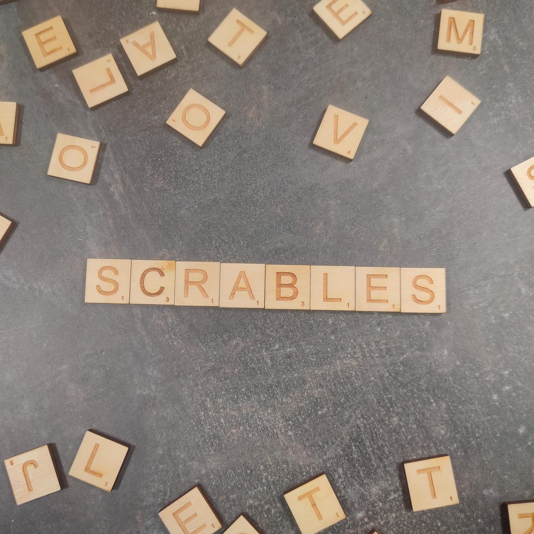 Large Scrabble Letters Wooden Scrabble Letters Set 100 Pcs | Birch Plywood Alphabet Tiles ...