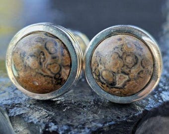 Tiffany & Co. Jasper Cufflinks Paloma Picasso Sterling Silver 925 Vintage