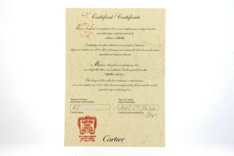 Cartier Love 3 Diamond Band Ring Mens 62 Box Certificate Receipt 18k White