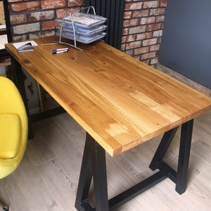 Stół do jadalni, stół dębowy, dining table, wood dining table, loft table, office table image 1