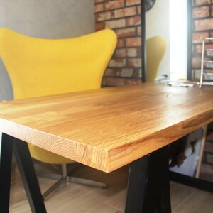 Stół do jadalni, stół dębowy, dining table, wood dining table, loft table, office table image 3
