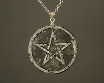 Pentacle Orgonite Amulet Wicca Protection Amulet from Black Magic Sacred Geometry Medieval Jewelry Magic