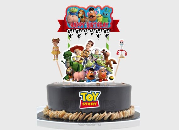 Toy Story 4 Cake Topper Made From Premium Paper Toy Story Etsy
