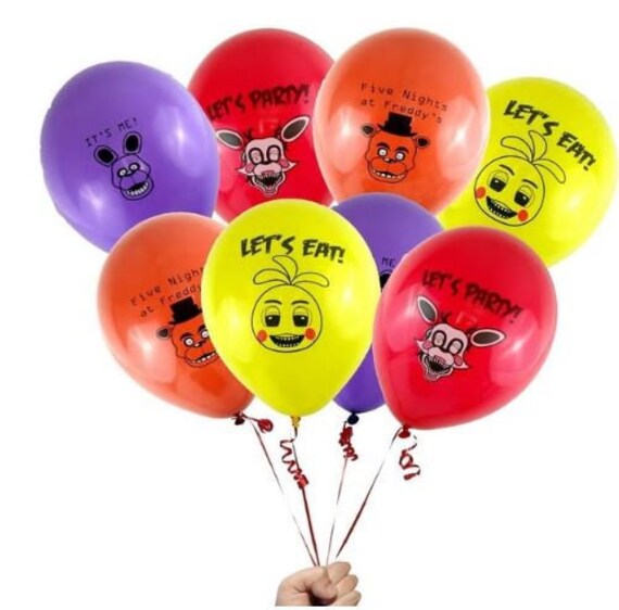 8pc Five Nights At Freddys Balloons Fnaf Birthday Party Supplies Decorations - check it roblox avatar mickey mouse cartoon fnaf