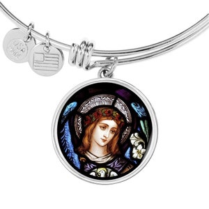 St Gabriel Archangel, Archangel Gabriel, Saint Gabriel Gift, Patron of Messengers, Pregnancy Gift, Personalized gift, St Gabriel bangle