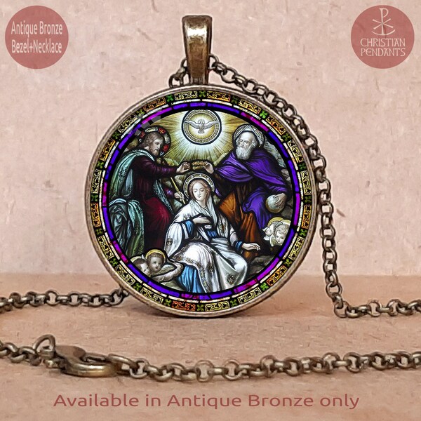 Coronation of Mary, Confirmation Gift, Goddaughter Gift, Godmother Gift, Godson Gift, Blessed Virgin Mary, Coronation of Virgin necklace