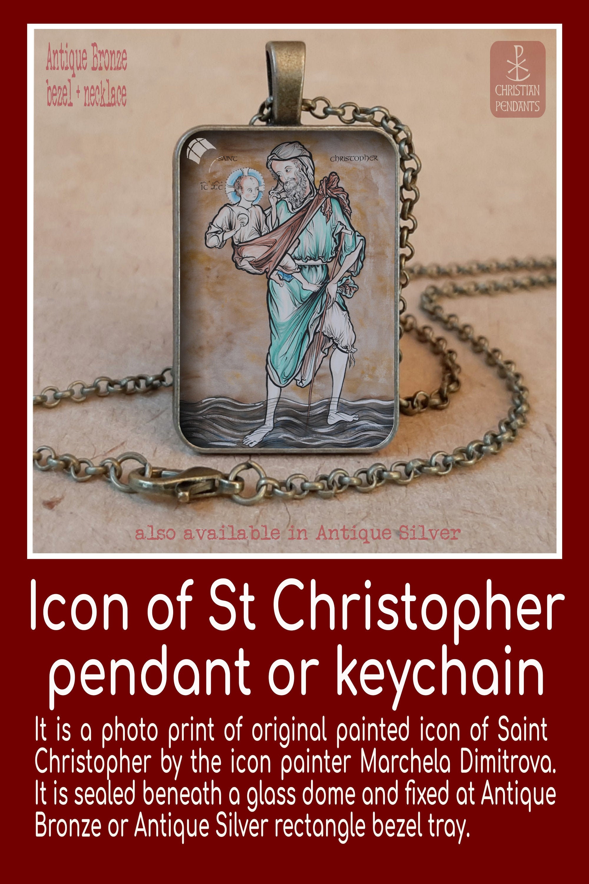 Saint Christopher Patron of Drivers Patron of Travelers Etsy UK