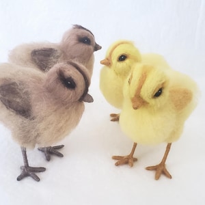 Nadelfilz Gelb oder Beige Küken/US Zollgebühren inbegriffen