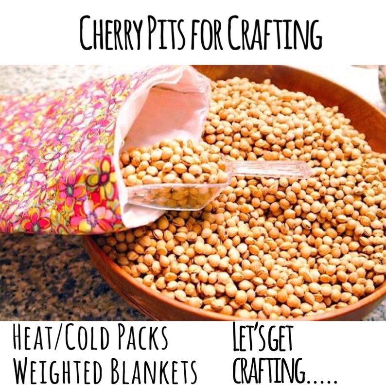 Organic Cherry Pits 1.5 Lbs & Up Bulk Loose Pits Heat Sack | Etsy