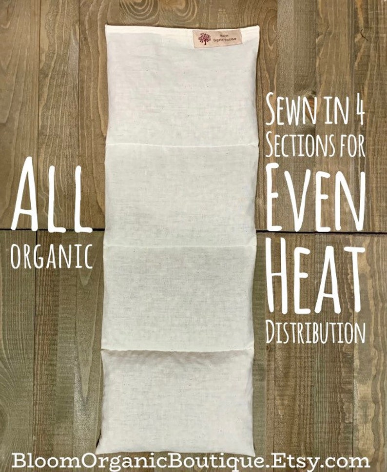 Cherry Pit Heat Sack Organic Heating Pad Flaxseed Sack Get Etsy