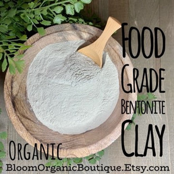 Calcium Bentonite Clay| Organic| Food Grade| SkinCare| Vegan| Detox| Toothpaste| Facial Mask| Bath Detoxification| Body Wraps| Insect Bites