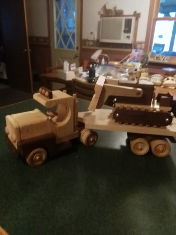 truck made out of wood