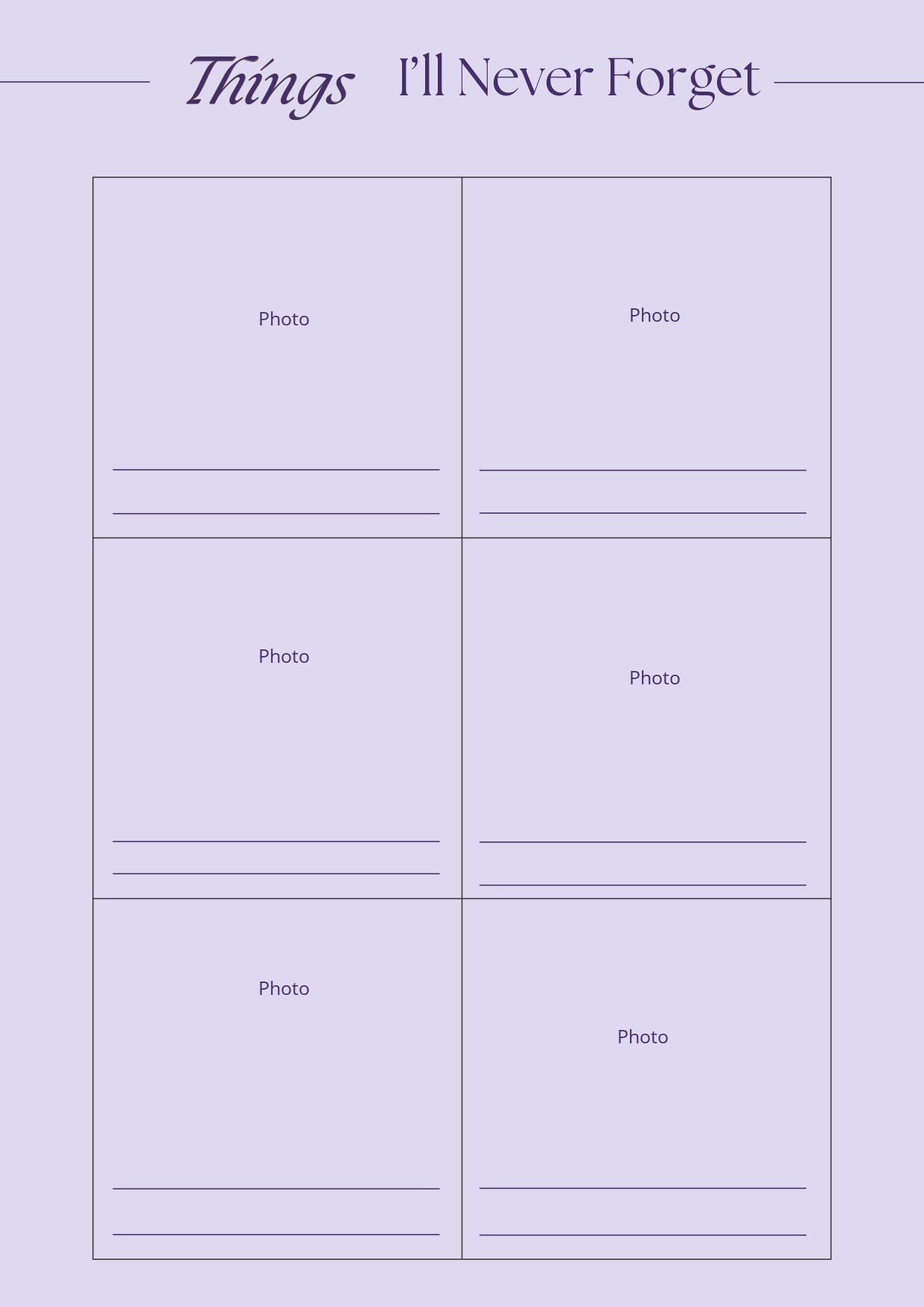 Concert Preparation Planner Printable | Daily Journal, Night Before ...