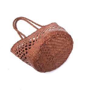 ALTICA ELENA – Open Weave Hand-Braided Leather Tote image 4