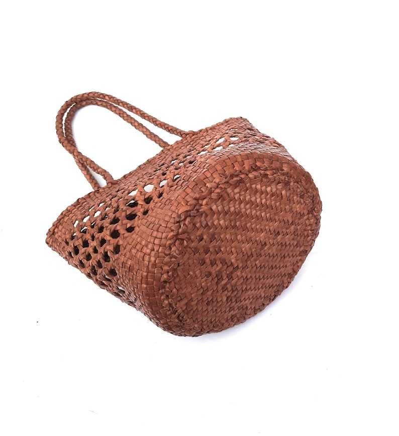 ALTICA ELENA – Open Weave Hand-Braided Leather Tote image 4