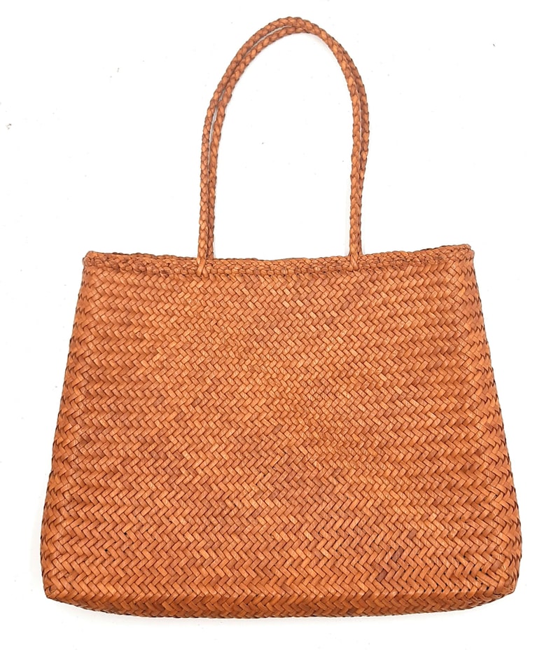 ALTICA Genuine Leather Hand Woven Triangular Shape Bamboo - Etsy