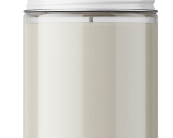 No Label Scented Candle: Coconut Soy Wax Blend, Aromatherapy, Relaxation, White Label