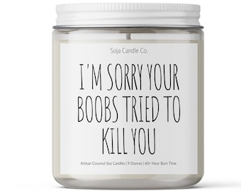 Breast Cancer Gift, Breast Cancer Care Package for Her, Breast Cancer survivor gift, I'm sorry your boobs tried to kill you, Encouragement