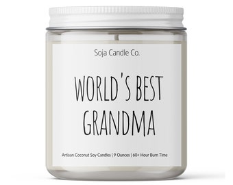 Grandma Gift, Personalized Candle, gift For Grandma, Mothers day gift for Grandma, Custom gift, Mother's Day Gift ideas, Mothers day