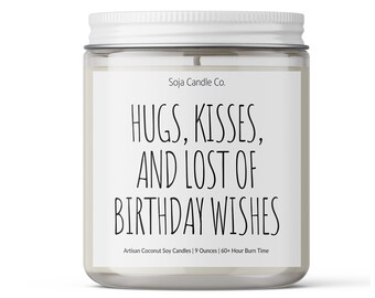 Birthday Wishes Candle: Coconut Soy Wax, Vegan, Cruelty-Free