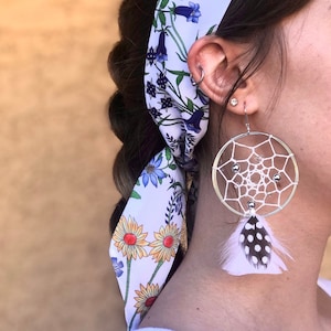 Dream Catcher|Dream Catcher Earrings|Earrings| Dangle Earrings|BOHO Earrings|Handmade Earrings|Sterling Silver Earrings|Gift Ideas Jewelry