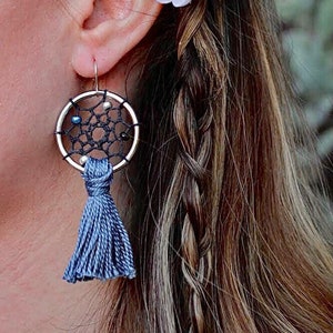 Dream Catcher|Dream Catcher Earrings|Earrings| Dangle Earrings|BOHO Earrings|Handmade Earrings|Sterling Silver Earrings|Gift Ideas Jewelry