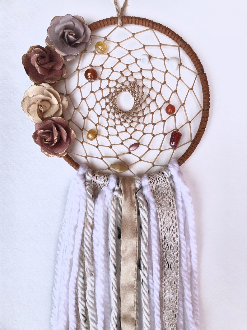 Dream Catcher/rose Gold Dream Catcher/wall Hanging/home Etsy