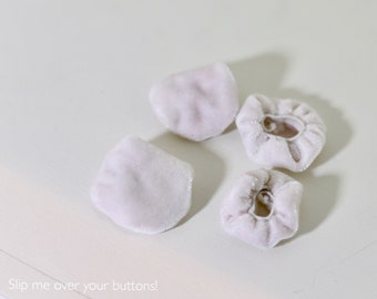 Cubiertas de botones / Diseño elástico / Paquete de 4 o 6