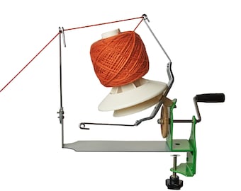 Olikraft Large Capacity Yarn Winder - Hand Operated Metal Yarn Ball Winder. Support 10 to 16 oz of Yarn Fiber Wool String