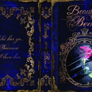 Real Pages Portable Diversion Book Safe Hollowed Out with Hidden Secret Compartment Beauty and the Beast image 2