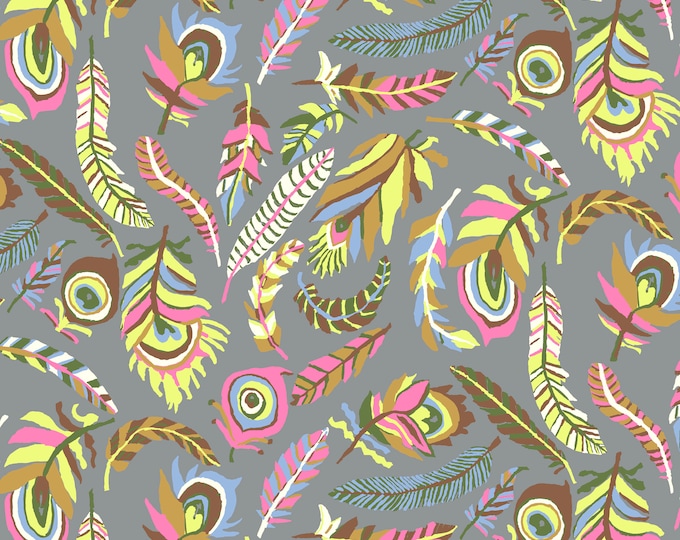 Kaffe Fassett Classics - Tickle My Fancy - Grey - FreeSpirit Fabrics - 100% Cotton - PWBM080.GREY