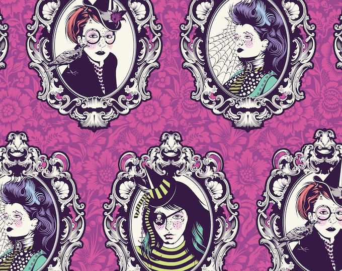 NightShade (Deja-Vu) - Tula Pink - Coven Oleander - FreeSpirit Fabrics - Coming in July 2023 - 100% Cotton
