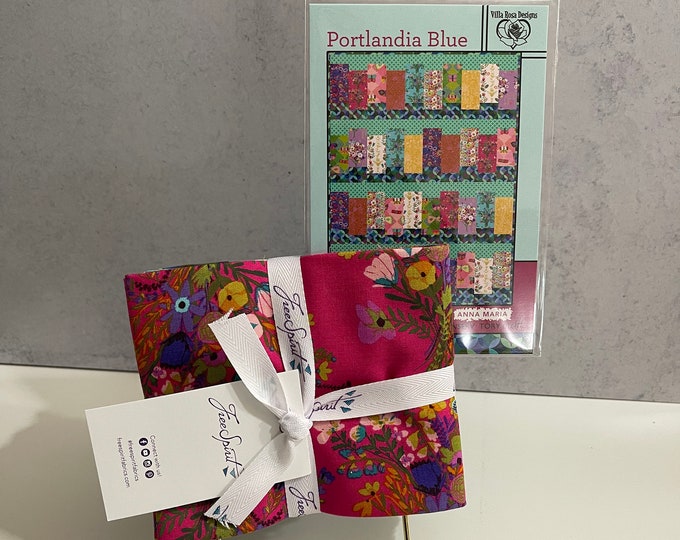 Harmony & Love Always - Carolyn Gavin and Anna Maria - FreeSpirit Fabrics - Fat Stack - Villa Rosa Pattern - 12 pcs Pink Pack - 100% Cotton