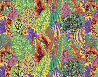 Kaffe Fassett Collective - Free Spirit - Design by Philip Jacobs  - Coleus - PWPJ030 - Coleus - Gold
