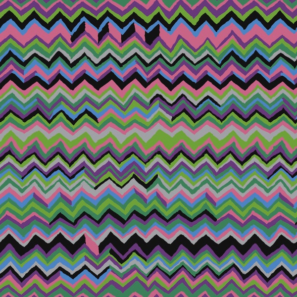 Kafe Fassett Classics - Zig Zag - Brandon Mably Classics - FreeSpirit Fabrics - 100% Cotton - PWBM043-AGATE