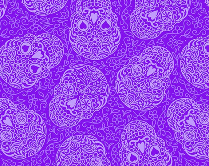 Day of the Dead - Sugar Skulls - Andover Fabrics - Grape