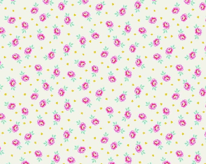 Curiouser & Curiouser - Baby Buds - Sugar - by Tula Pink