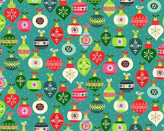 Santa Express - Andover Fabrics - Makower UK - Baubles - TP-2381-T - Ornament -