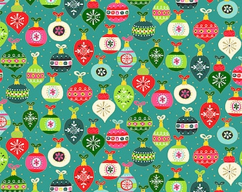 Santa Express - Andover Fabrics - Makower UK - Baubles - TP-2381-T - Ornament -