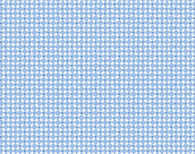 Strawberry Jam - Andover Fabrics - Dainty Diamonds - Light Blue