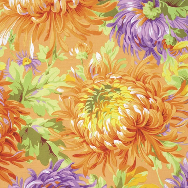 Kaffe Fassett Collective - Free Spirit Fabrics - Design by Philip Jacobs - PWPJ072-YELLOW - Shaggy