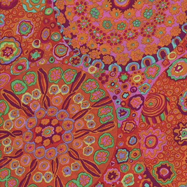 Kaffe Fassett Collective - Free Spirit Fabrics - Design by Philip Jacobs - GP92.TOMATOED - Millefiore