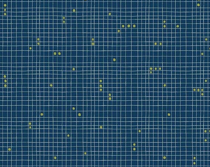 Home by Sarah Golden - For Andover Fabrics - Cyan Grid Dot