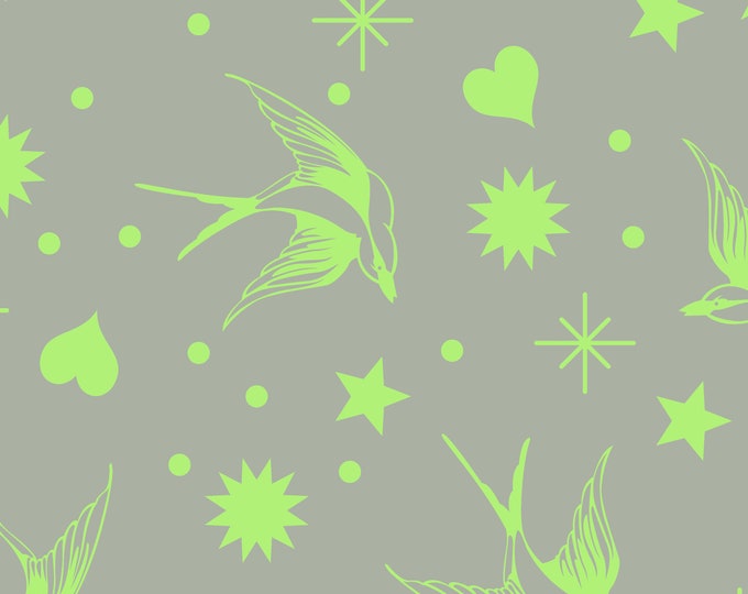 Neon True Colors - Tula Pink - Neon Fairy Flakes - Karma - Spring 2023 - 100% Cotton