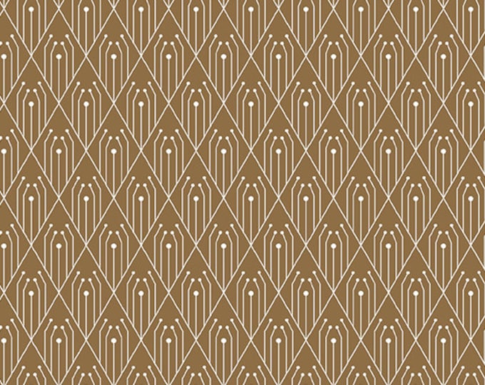 Century Prints - Deco - Giuce Giucy - Andover Fabrics - Cinnamon - Diamonds