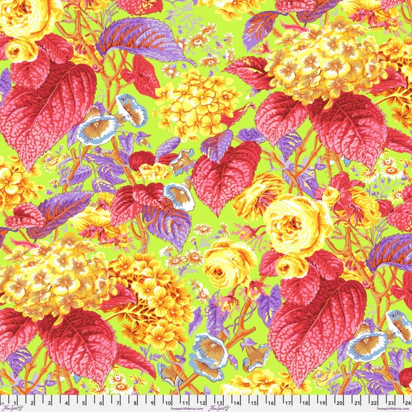 Kaffe Fassett Collective - Free Spirit Fabrics - Design by Philip Jacobs - PWPJ097-CITRUS - STASH Rose & Hydrangea