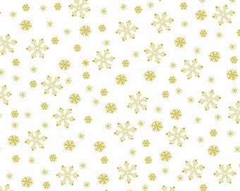 Century Holiday Shimmer - Andover Fabrics - Cottonball - CS-9671M- Snow Flurry