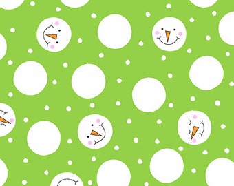 Things Are Looking Up - Andover Fabrics - Kim Schaeffer - Green- Snowballs