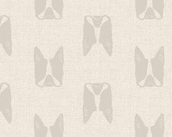Cat & Dogs - by Sarah Golden - for Andover fabrics - Light Grey
