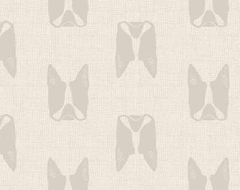 Cat & Dogs - by Sarah Golden - for Andover fabrics - Light Grey